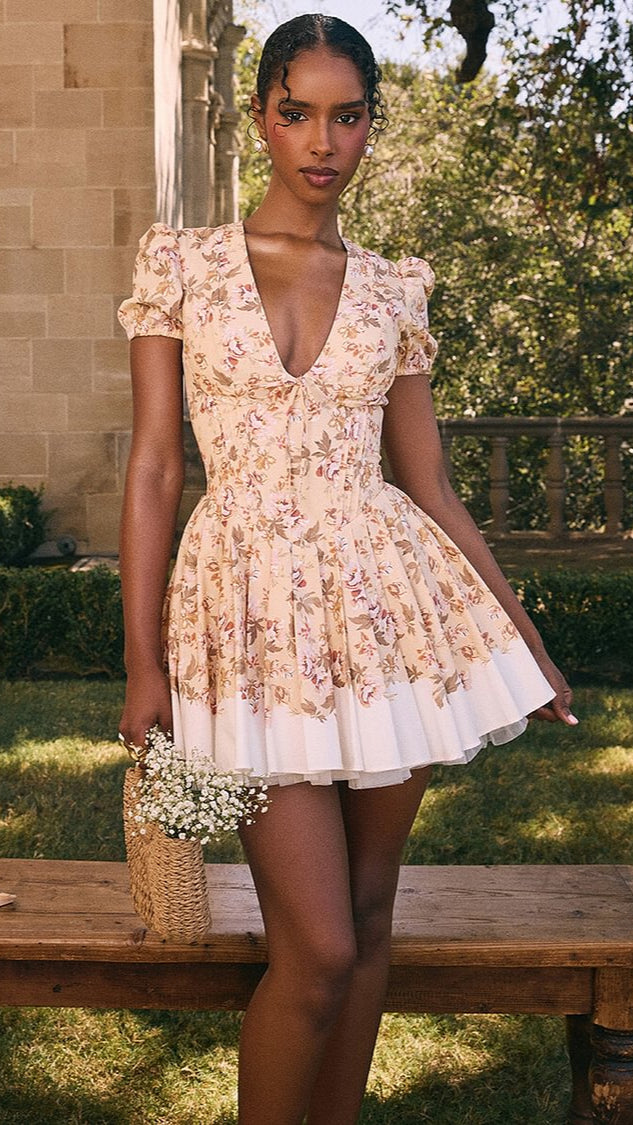Zaylee | Floral Print Mini Dress