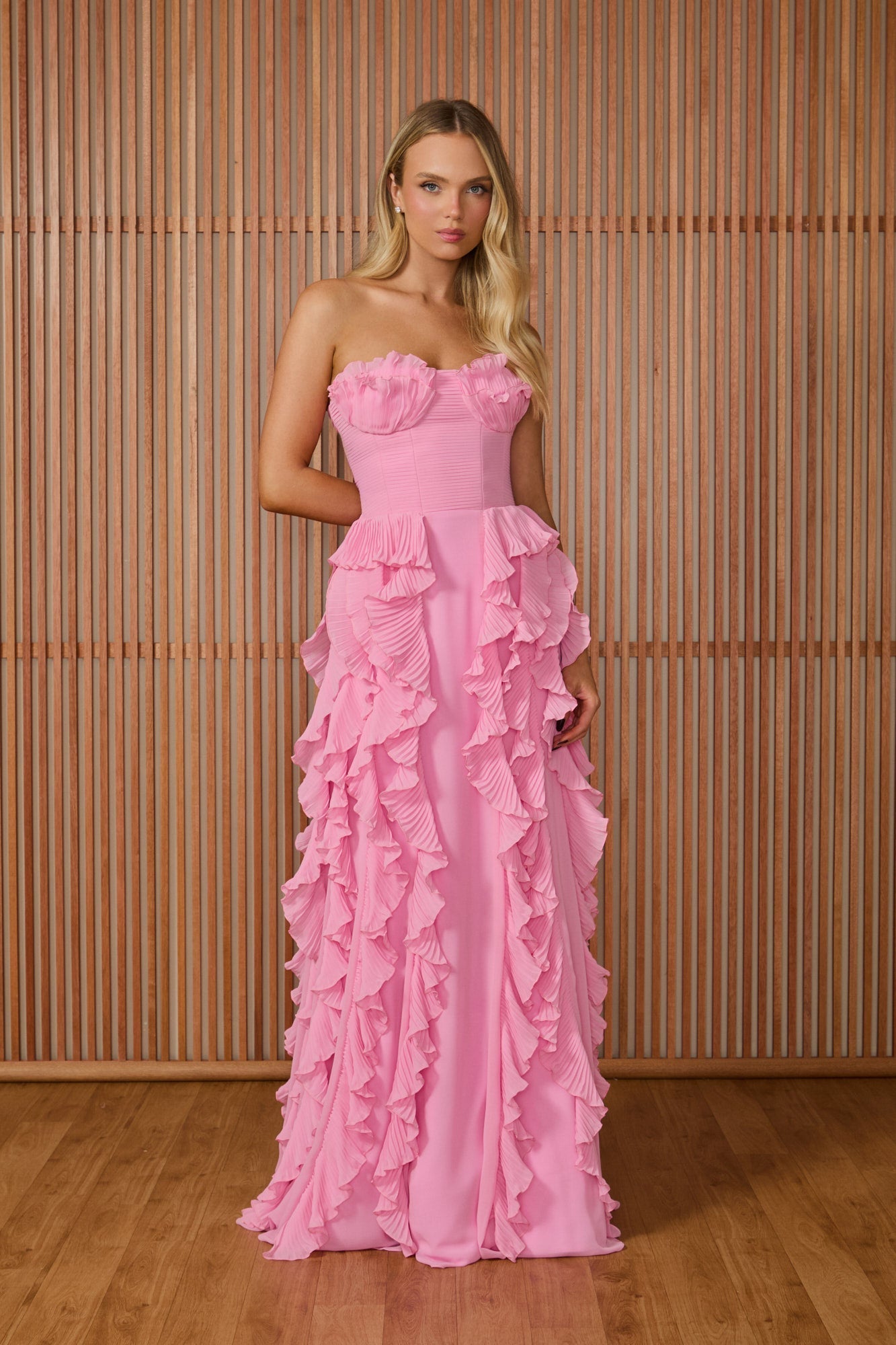 Rosalina Ruffle Maxi Dress
