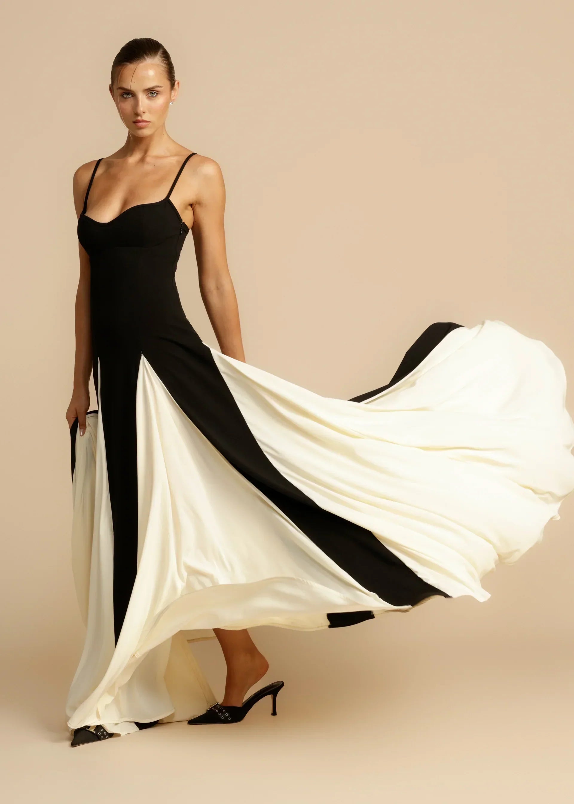 Monroe Noir Maxi Dress